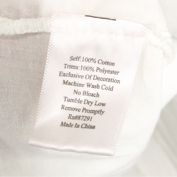 Johnny Was White embroidered BoHo tunic blouse - Picture 4 of 9